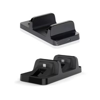 Station d'accueil à double support de charge sans fil d'usine pour accessoires de jeu compatibles avec le contrôleur de jeu PS4