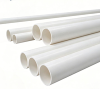Tuyau de drainage en PVC-U en gros pour usine, tuyau d'évacuation des eaux usées en plastique UPVC pour la construction et le système de drainage des bâtiments immobiliers