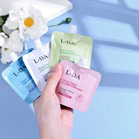 Pochette souple personnalisée imprimée pour emballage de crème pour les mains, petits sachets liquides PET/MOPP avec bec verseur