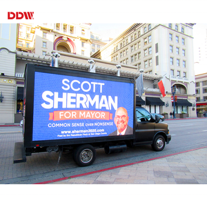 Đầy đủ màu sắc xe gắn Màn hình <span class=keywords><strong>LED</strong></span> P3 P4 P5 ngoài trời độ sáng cao di động dẫn xe tải biển quảng cáo với hệ thống hoàn chỉnh - Product Image 4