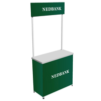 Stand portable facile à assembler avec personnalisation de marque - Table d'exposition pliable pour roadshows