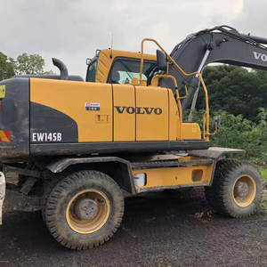 Venta barata 14,5 toneladas de excavadora de ruedas <span class=keywords><strong>Volvo</strong></span> 145 <span class=keywords><strong>original</strong></span> importada de segunda mano 90% Nueva excavadora de ruedas usada <span class=keywords><strong>Volvo</strong></span> 145 - Product Image 1