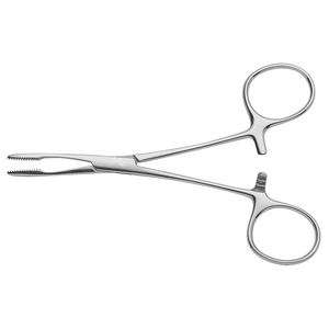 Pinces hémostatiques pour moustiques en acier inoxydable, droites et courbées, instrument chirurgical manuel en métal pour salle d'opération et clinique vétérinaire - Product Image 6