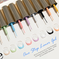 Nouveau gel uv de doublure de vernis gel en une étape de mode pour les conceptions professionnelles d'art d'ongle
