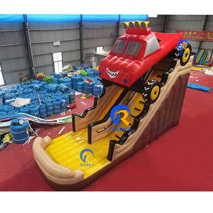 Precio barato patio trasero al aire libre niños divertido comercial inflable Casa de rebote salto tobogán acuático para la venta - Product Image 1