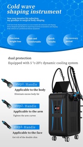 Máquina de Ondas Frías de 2450Mhz con 3 Manijas <span class=keywords><strong>para</strong></span> Eliminar la Papada, Antienvejecimiento, Moldeamiento Corporal y Quema de Grasa Abdominal - Product Image 3