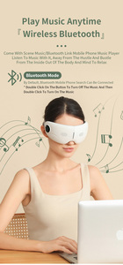 Soins oculaires directs du fabricant Masseur facial <span class=keywords><strong>Masque</strong></span> chauffant pliable pour les <span class=keywords><strong>yeux</strong></span> Appareil de <span class=keywords><strong>massage</strong></span> des <span class=keywords><strong>yeux</strong></span> multifonctionnel Bluetooth - Product Image 3