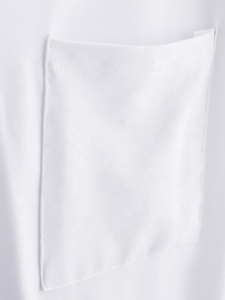 T-<span class=keywords><strong>shirt</strong></span> personnalisé biologique 100 coton <span class=keywords><strong>blanc</strong></span> <span class=keywords><strong>blanc</strong></span> poche souple T-<span class=keywords><strong>shirt</strong></span> pour femmes col en V ourlet incurvé T-<span class=keywords><strong>shirt</strong></span> lourd - Product Image 4