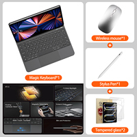 Étui de clavier antichoc certifié CE pour iPad Pro 12,9 pouces, étui de clavier magnétique durable avec stylet