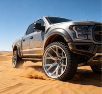 Rines Personalizados SL de 22x12 y 24x14 Pulgadas, Forjados en Plata, 6x139.7, 8X170, 8X180, Cóncavos, para Autos de Pasajeros, para GMC Sierra 1500 2500