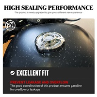 Tapa de combustible de motocicleta de aluminio CNC de alta calidad cromada para Harley Touring Road King Softail Fat Bob Sportster XL 883 48