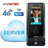 CT11 Sistema de Control de Acceso Biométrico WiFi TCP/IP en la Nube con Sistema Operativo Linux de 3.5 Pulgadas, Lector de Tarjetas RFID, Código QR para Gimnasio y Fitness