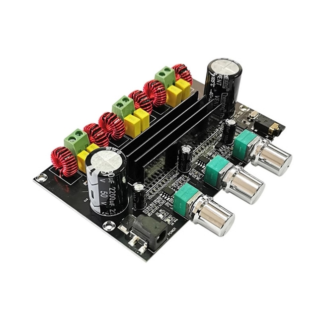 TPA3116D2 BT 5.0 Digital Amplifier Board 2.1 Channel 100W +50W * 2 With AUX Interface