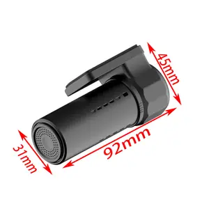 Filmadora de vídeo para carro, câmera reversa com wi-fi 360p, visão noturna USB 32G, caixa preta para DVR e vídeo, câmera de vídeo com laço de 1080p
