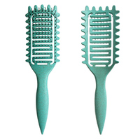 Brosse à cheveux professionnelle Curl Defining Brush Girls Hairdressing Tool Ventilé Curly Hair Styling avec Soft