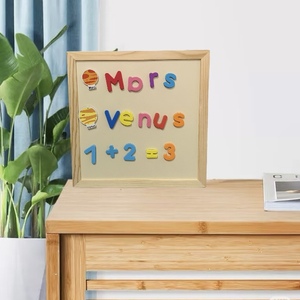 <span class=keywords><strong>Caballete</strong></span> de Madera para Niños con <span class=keywords><strong>Pizarra</strong></span> Magnética y <span class=keywords><strong>Pizarra</strong></span> Blanca, Seguro para el Juego Familiar - Product Image 3