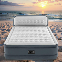 Matelas gonflable pliable au design moderne, confortable et pratique, portable pour chambre d'hôtel, salon et hôpital.