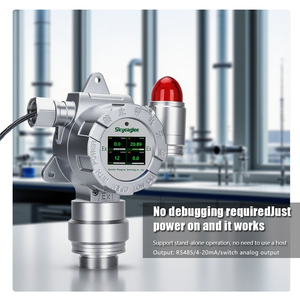 Online 4-em-1 alarme de vazamento de gás LEL Ele Ar CH2O O3 <span class=keywords><strong>Detector</strong></span> CH4 VOC Analisador PID NO NO2 Sensor CO2 HCL HF tóxico NH3 CL2 Gases H2 - Product Image 5