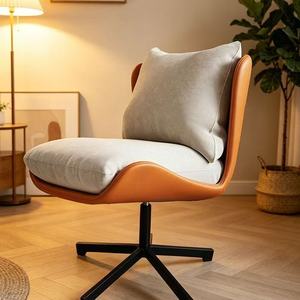 Sillón Moderno Individual Tapizado, Sillón de Descanso Giratorio para Sala de Estar o Balcón - Product Image 1