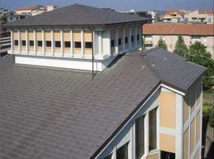 Bardeaux en fibre de verre pour toiture de bâtiment de style design industriel Bardeaux en <span class=keywords><strong>feutre</strong></span> pour toiture architecturale - Product Image 5