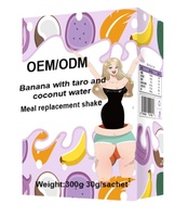 Substituts de repas milkshake vente en gros de taro eau de noix de coco pure nutrition personnalisée repas instantané léger et rapide substitut de repas