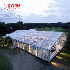 Tente de réception extérieure transparente en PVC robuste pour mariages et événements, grandes tentes pour fêtes avec plancher - Product Image 6