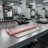 Composants de clavier de jeu en alliage d'aluminium usinés avec précision CNC, avec traitement électrophoretique de surface.