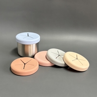 Bento alimentaire garder l'air frais joint étanche rond récipient alimentaire Snack Box Portable vide boîte en acier inoxydable boîte de stockage des aliments