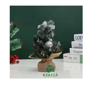 Zhen Xin Qi artesanía mini pueblo PVC artificia Mesa árbol de Navidad