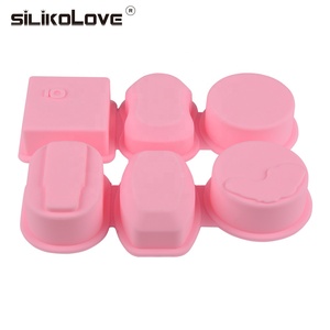 New Reusable <b>Silicone</b> Molds Round Oval Square DIY Making 3D Soap Forms Handmade 6 Patterns - Product Image 6