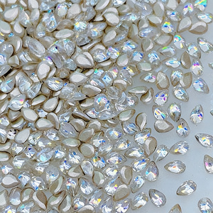 Venta al por Mayor de Diamantes de Imitación para Uñas, Color Blanco, Borde Invertido, Base Plana, Mini Zirconia, Accesorios para Uñas, 50 Piezas/bolsa - Product Image 4