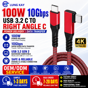 Cable de Carga Rápida USB C a USB C LUNG KAY 2M, Cable de Carga de Alta Velocidad PD 100w 5A, Cable Tipo C de Nailon Resistente - Product Image 1