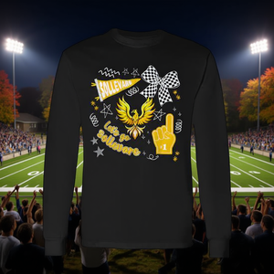 Camiseta de manga larga Let's Go Sollevare Retro Cheering School Spirit - Product Image 3