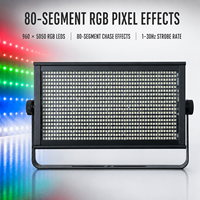 Projecteur stroboscopique matriciel RVB 80 segments 960 LED 220W 247CH DMX512 1-30Hz pour bars et festivals EDM