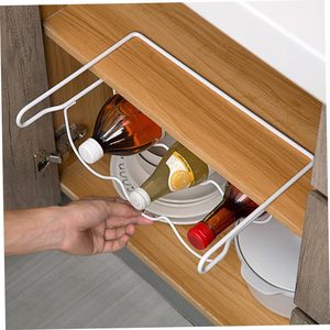 Estante de vino de metal <span class=keywords><strong>universal</strong></span> de 3 botellas para <span class=keywords><strong>nevera</strong></span> de cocina, portabotellas que se adapta a la mayoría de las neveras, almacenamiento de alimentos y contenedores - Product Image 4