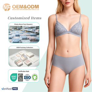 Culottes respirantes sans couture pour femmes, grandes tailles, style <span class=keywords><strong>bikini</strong></span>, lingerie féminine, vente en gros OEM M&F 2026 - Product Image 1