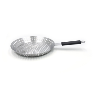Cesta Redonda para Asar con Asa, Cesta para Asar de Acero Inoxidable, Accesorio de Cocina Duradero para Barbacoa, para Parrillas de Carbón y Gas - Product Image 1