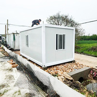 Maison intelligente bleu profond kits d'encadrement en acier de calibre léger maisons préfabriquées villa maison conteneur pliable petite maison préfabriquée