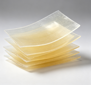Feuilles de gélatine Halal de qualité alimentaire disponibles en OEM <span class=keywords><strong>pour</strong></span> pâtisserie, desserts, gelées et ingrédients de cuisson - Product Image 5
