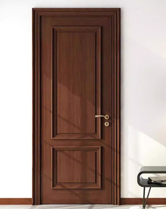 Puerta Interior de Madera Maciza con Estructura de Mortaja y Espiga, Pintura Ecológica Horneada, Puerta de Dormitorio Moderna y Sencilla, Puerta de Entrada Exterior - Product Image 1