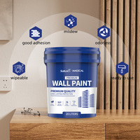 Peinture à l'émulsion acrylique à base d'eau pour murs intérieurs/extérieurs, revêtement liquide pour bâtiments, application au pinceau, marque MAGICAL/SALUX