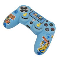 En stock, housse de protection pour manette de jeu sur le thème du football pour PS4 PlayStation4, personnalisation des poignées d'équipe de football, coque en silicone, accessoires
