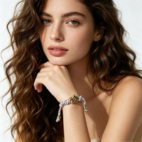 Bracelet en corde tressée avec lettres émaillées colorées, réglable, empilable, en cordon tissé, bracelet d'amitié, bijoux pour adolescentes et femmes