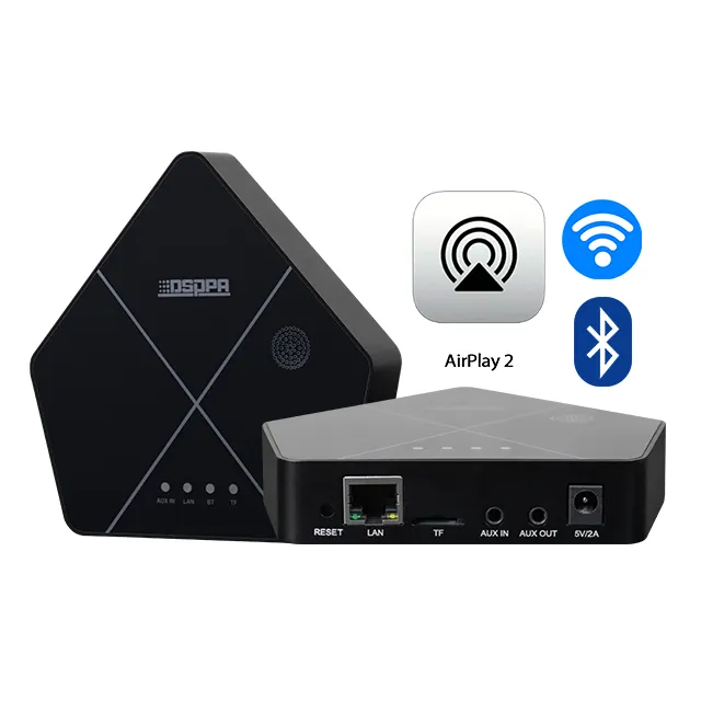 Airplay 2 بلوتوث Wifi Network IR راديو الموسيقى عن بعد يدعم اتصال التلفزيون لغرفة المعيشة/غرفة النوم/المنزل