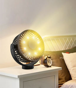 Wholesale 12000mAh Bank Digital Control LED Light 3 Blades Magnetic Desk <b>Misting</b> <b>Fan</b> USB Rechargeable Desktop - Product Image 3