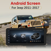 12,3 "Android 13 Snapdragon 665 4 + 64G reproductor Multimedia navegación GPS pantalla táctil inalámbrico Carplay para Jeep Wrangler 2011-2017