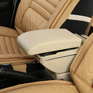 Vtear - Boîte de rangement pour accoudoir avant de voiture en ABS et cuir PU, porte-gobelet USB, accessoires intérieurs pour Dacia Renault <span class=keywords><strong>Duster</strong></span> 2022 - Product Image 5