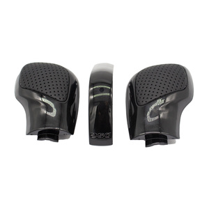 Pomo de Cambio de Marchas Cromado Mate con Cubierta Lateral de Cuero y Emblema <span class=keywords><strong>DSG</strong></span> para VW <span class=keywords><strong>Golf</strong></span> 6 <span class=keywords><strong>7</strong></span> <span class=keywords><strong>R</strong></span> GTI Passat B7 B8 CC R20 Jetta MK6 GLI - Product Image 1