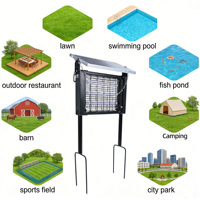 Matamosquitos Solar de Alta Eficiencia, Lámpara UV de Doble Longitud de Onda, Ecológica, Portátil, con Iluminación Integrada