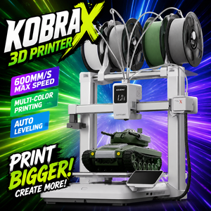 <span class=keywords><strong>Impresora</strong></span> <span class=keywords><strong>3D</strong></span> <span class=keywords><strong>Anycubic</strong></span> Kobra X Multicolor, Impresión Rápida y Fácil con un Solo Clic, Impresoras <span class=keywords><strong>3D</strong></span> de Alta Velocidad para Principiantes y Niños - Product Image 1